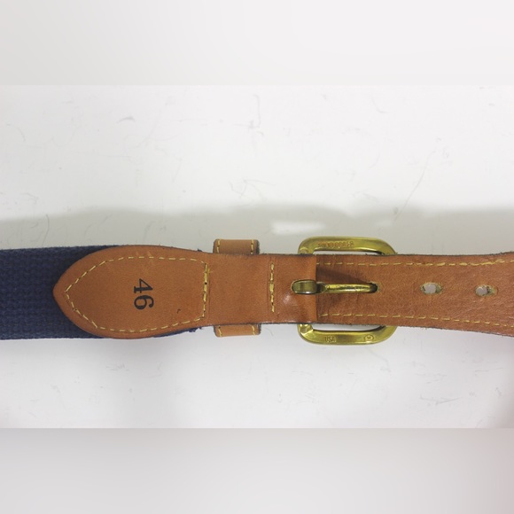 Men’s Leather and Webbing Fisshing Belt with Brass Buckle Swordfish, Fisherman - Picture 8 of 8